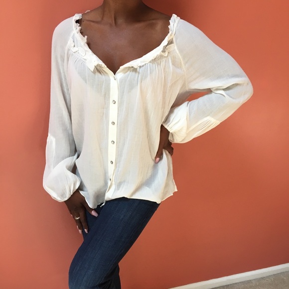 Elie Tahari Tops - Elie Tahari cotton pheasant top